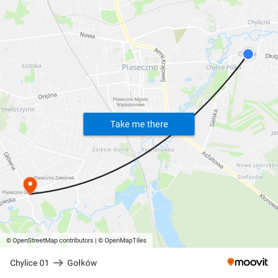 Chylice 01 to Gołków map