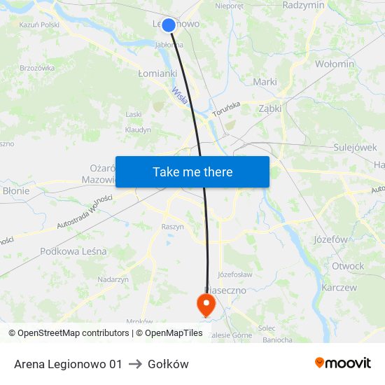 Arena Legionowo 01 to Gołków map