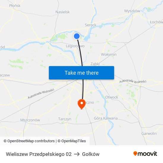 Wieliszew Przedpełskiego 02 to Gołków map