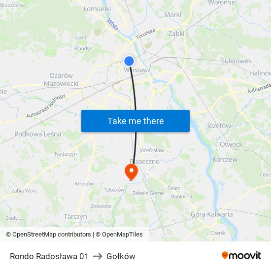 Rondo Radosława 01 to Gołków map