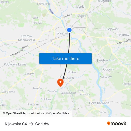 Kijowska 04 to Gołków map