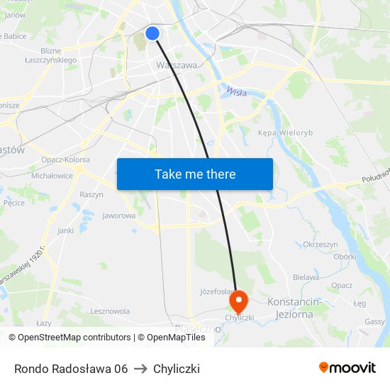 Rondo „Radosława” to Chyliczki map