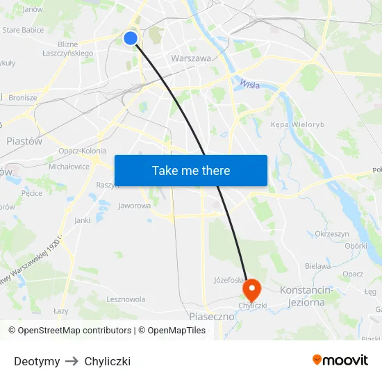 Deotymy to Chyliczki map