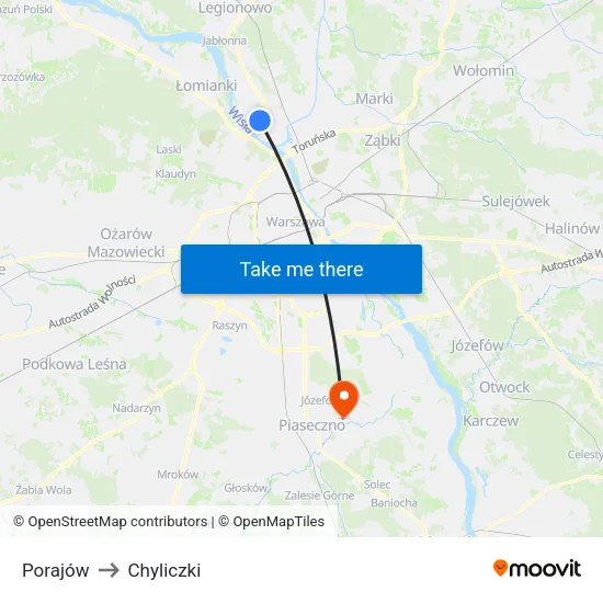Porajów to Chyliczki map