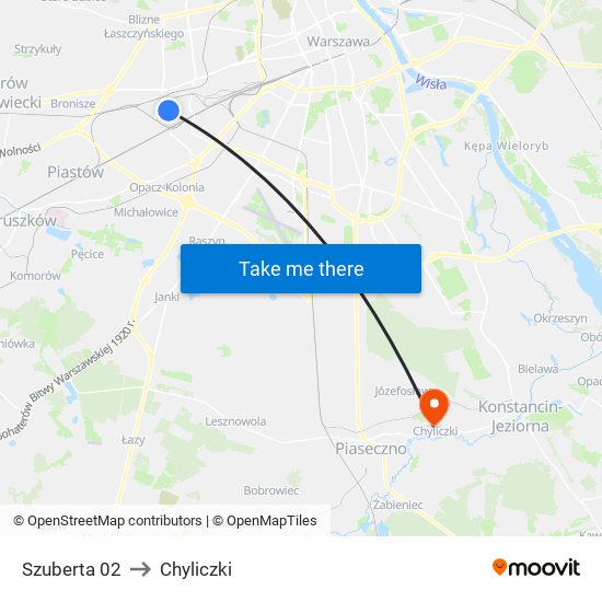 Szuberta 02 to Chyliczki map