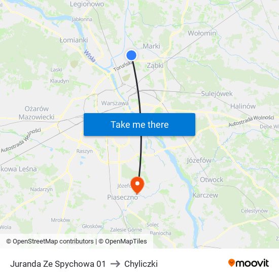 Juranda Ze Spychowa 01 to Chyliczki map