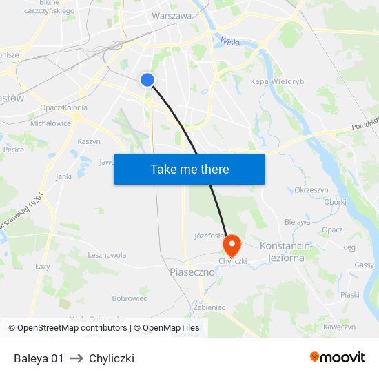 Baleya 01 to Chyliczki map