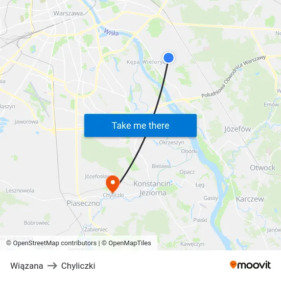 Wiązana to Chyliczki map