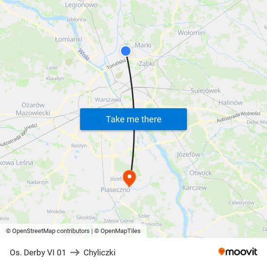 Os. Derby VI 01 to Chyliczki map