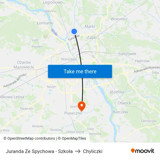 Juranda Ze Spychowa - Szkoła to Chyliczki map