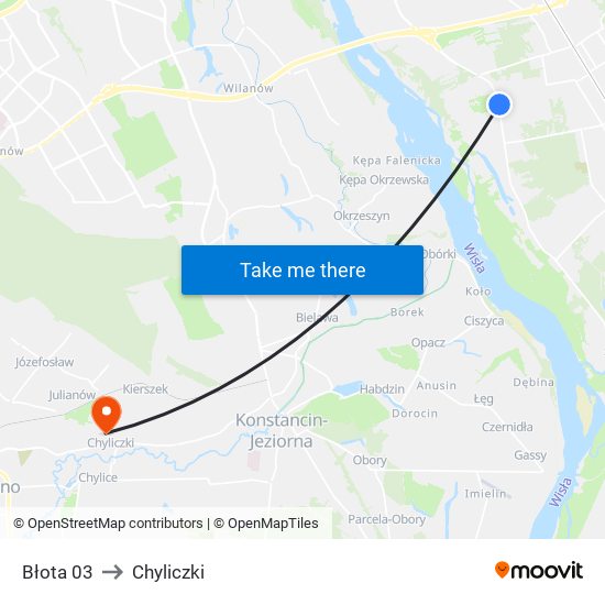 Błota 03 to Chyliczki map