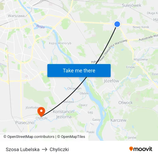 Szosa Lubelska to Chyliczki map