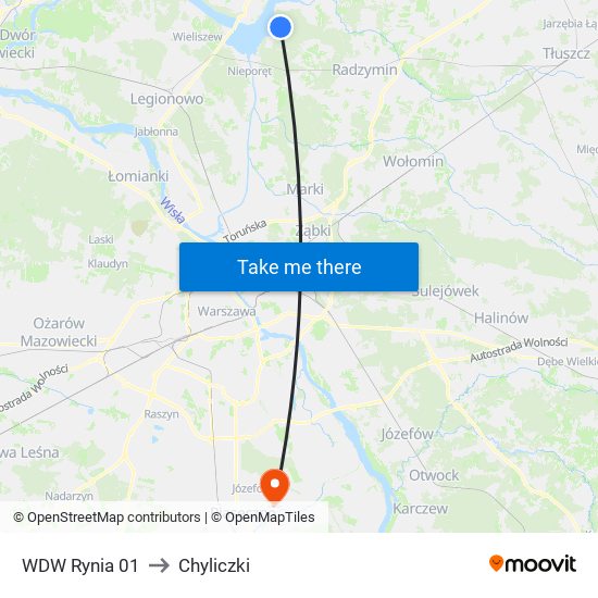 WDW Rynia 01 to Chyliczki map