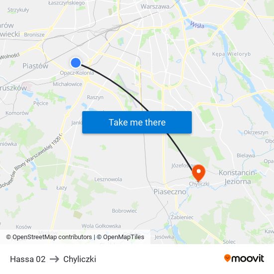 Hassa 02 to Chyliczki map