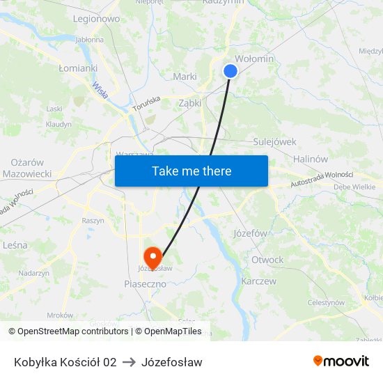 Kobyłka Kościół 02 to Józefosław map