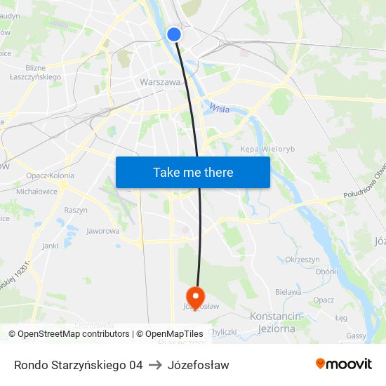 Rondo Starzyńskiego 04 to Józefosław map