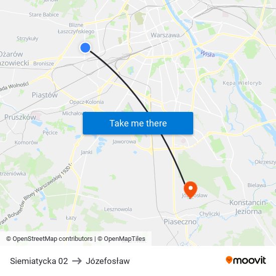 Siemiatycka 02 to Józefosław map