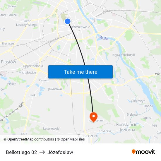 Bellottiego 02 to Józefosław map