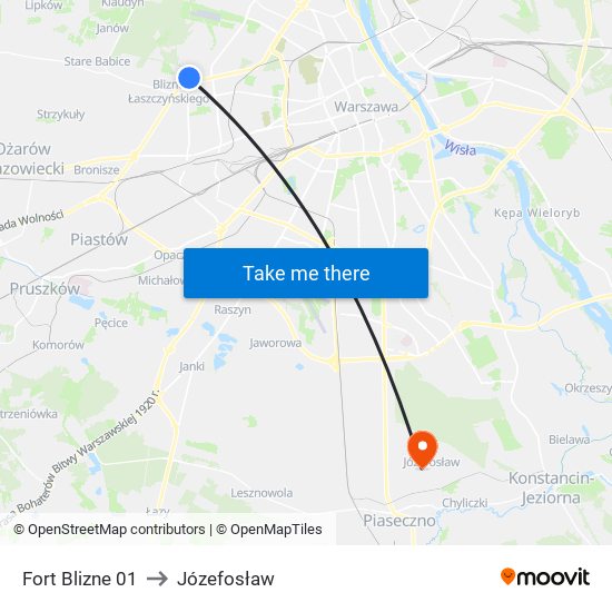 Fort Blizne 01 to Józefosław map