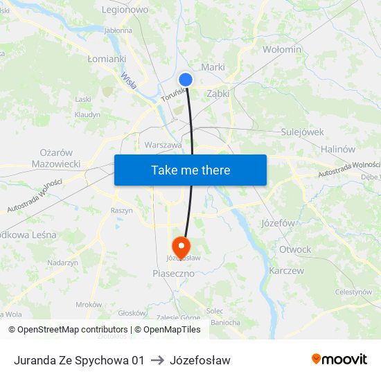 Juranda Ze Spychowa 01 to Józefosław map