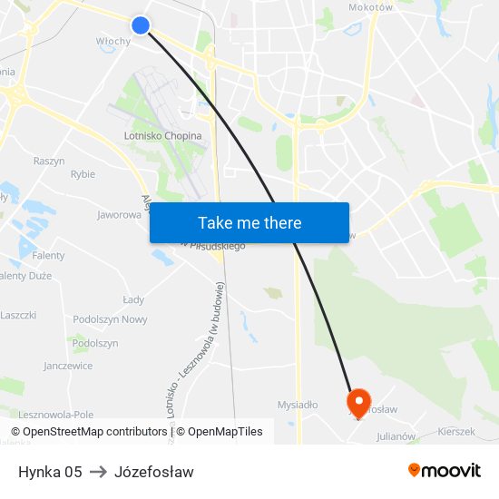 Hynka 05 to Józefosław map