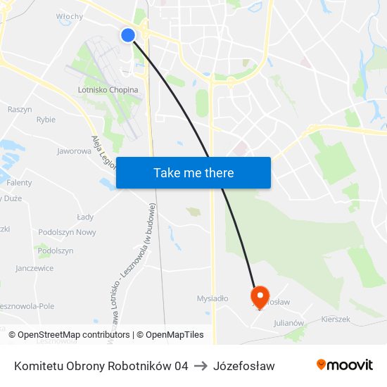 Komitetu Obrony Robotników 04 to Józefosław map