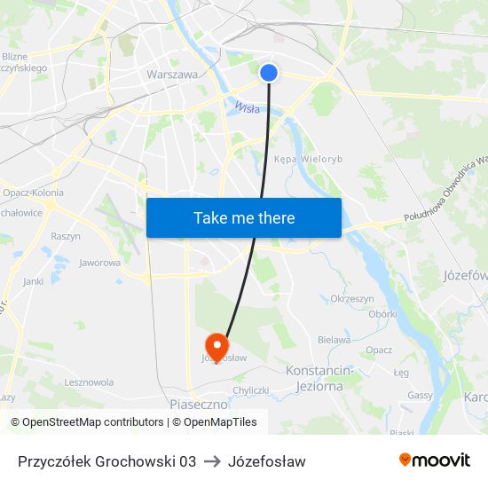 Przyczółek Grochowski 03 to Józefosław map