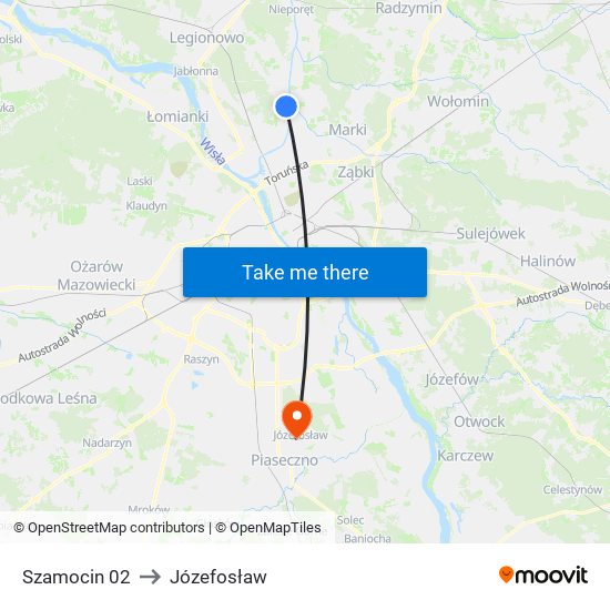 Szamocin 02 to Józefosław map