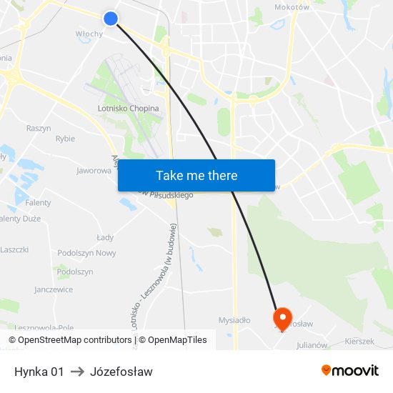 Hynka 01 to Józefosław map