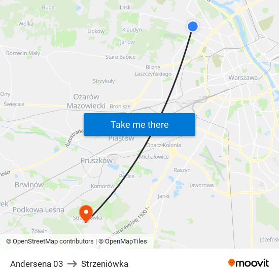 Andersena 03 to Strzeniówka map