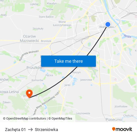 Zachęta 01 to Strzeniówka map