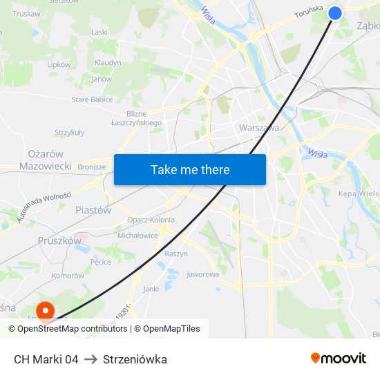 CH Marki 04 to Strzeniówka map