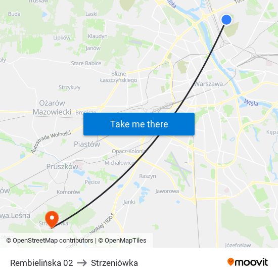 Rembielińska 02 to Strzeniówka map