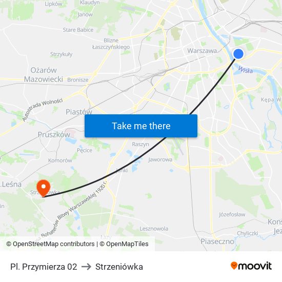 Pl. Przymierza 02 to Strzeniówka map