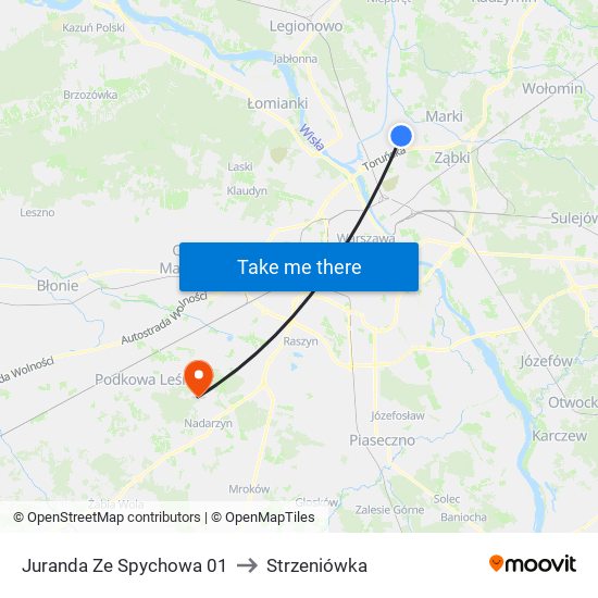 Juranda Ze Spychowa 01 to Strzeniówka map