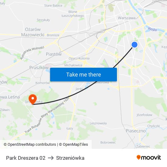 Park Dreszera 02 to Strzeniówka map