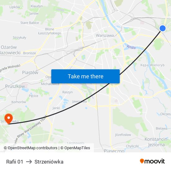 Rafii 01 to Strzeniówka map