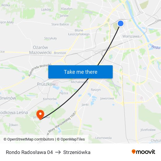 Rondo Radosława 04 to Strzeniówka map