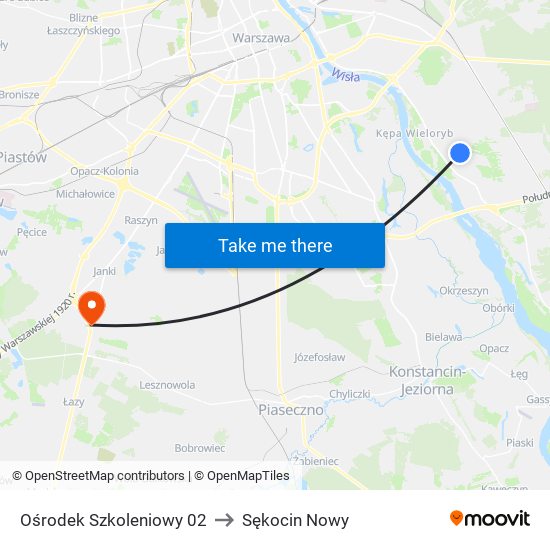 Ośrodek Szkoleniowy to Sękocin Nowy map