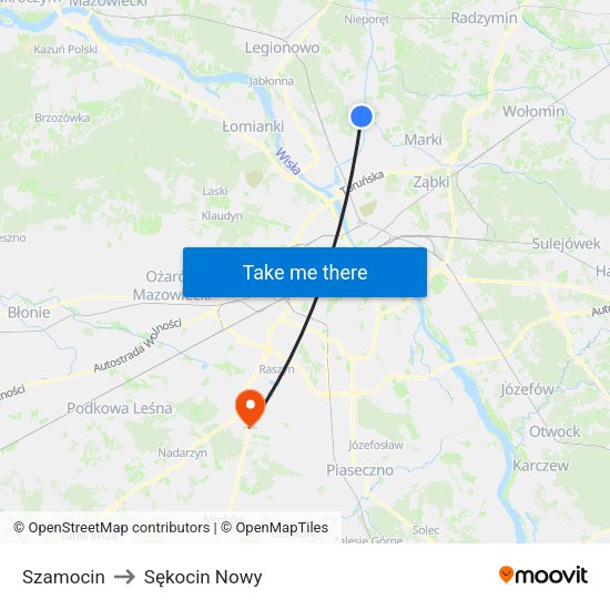 Szamocin 02 to Sękocin Nowy map