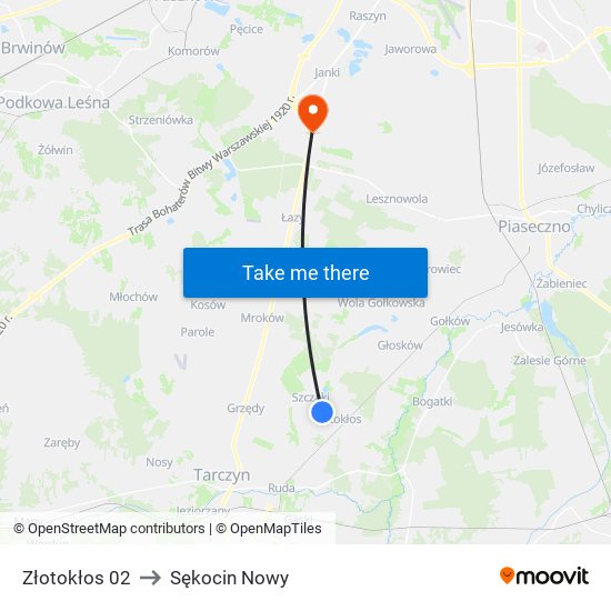 Złotokłos 02 to Sękocin Nowy map