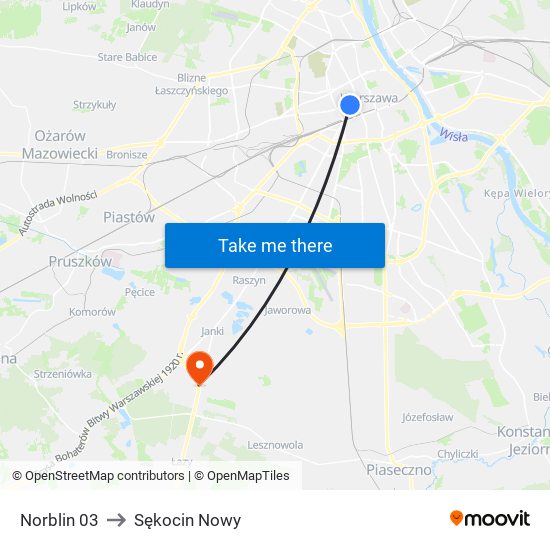 Norblin 03 to Sękocin Nowy map