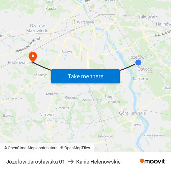 Józefów Jarosławska 01 to Kanie Helenowskie map