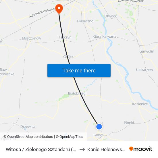 Witosa / Zielonego Sztandaru (Nż) to Kanie Helenowskie map