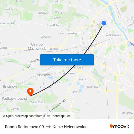 Rondo Radosława 09 to Kanie Helenowskie map