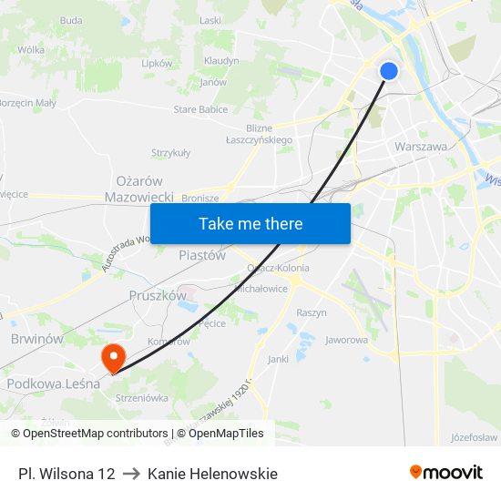 Pl. Wilsona 12 to Kanie Helenowskie map