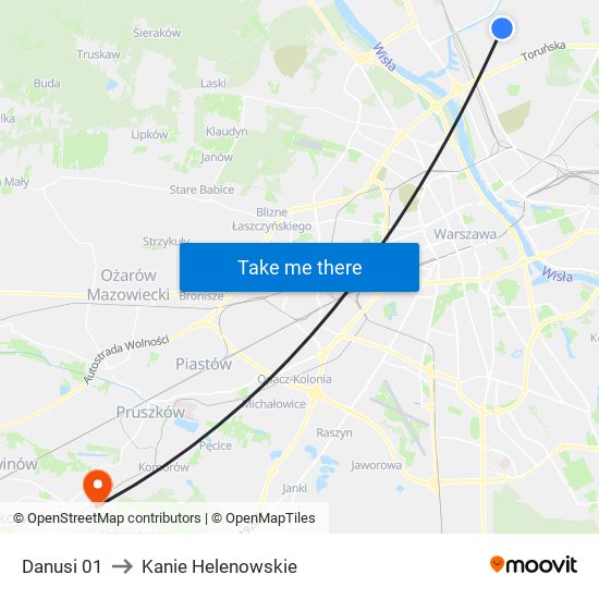 Danusi 01 to Kanie Helenowskie map