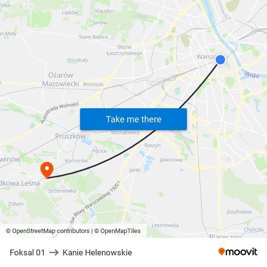 Foksal 01 to Kanie Helenowskie map