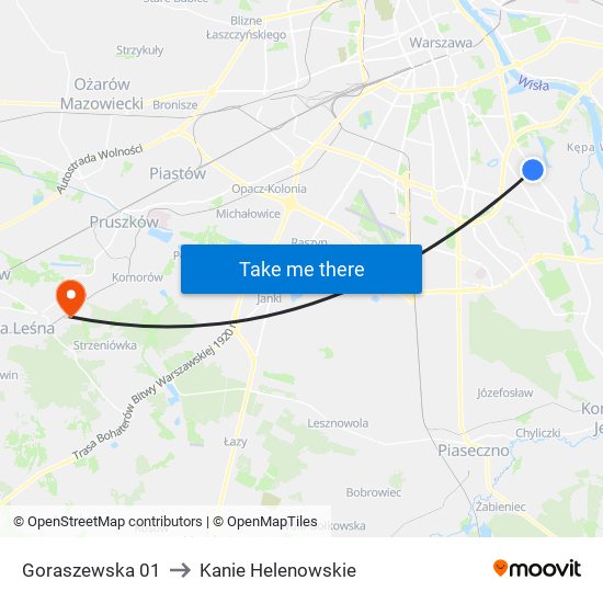 Goraszewska 01 to Kanie Helenowskie map