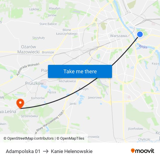 Adampolska 01 to Kanie Helenowskie map